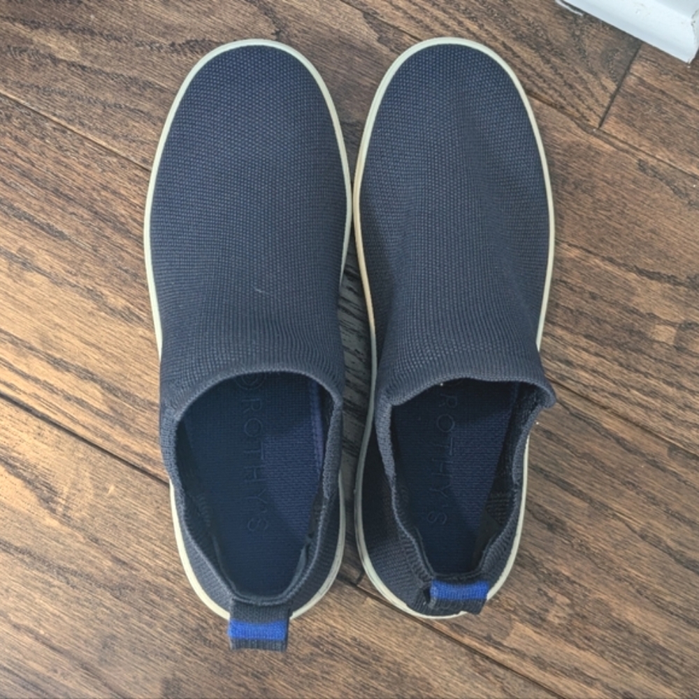Rothy's Women's Navy Blue Chelsea Boot Slip On Sneaker Shoes Size 8 - Picture 6 of 10